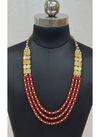 Red And Golden Indian Sparkly Designer For Party And Functions Wedding Wear Latest New Mala Collection 1220